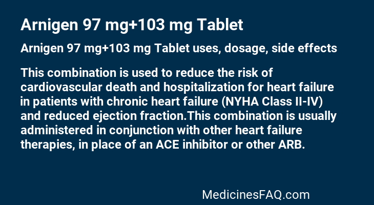 Arnigen 97 mg+103 mg Tablet