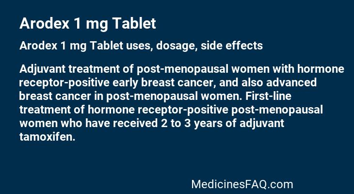 Arodex 1 mg Tablet