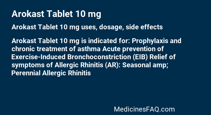 Arokast Tablet 10 mg