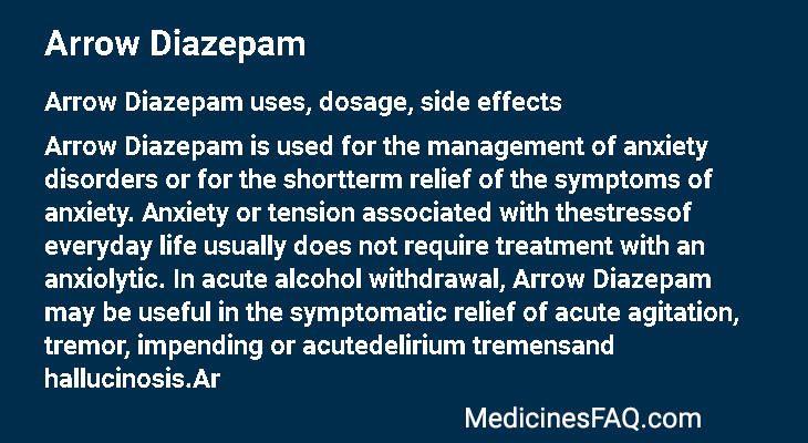 Arrow Diazepam