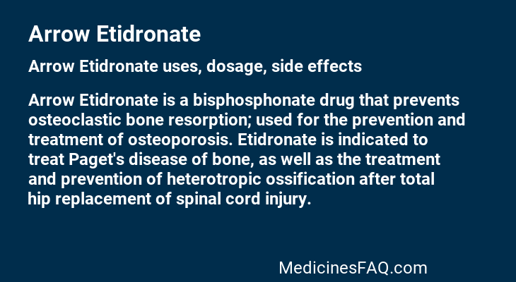 Arrow Etidronate