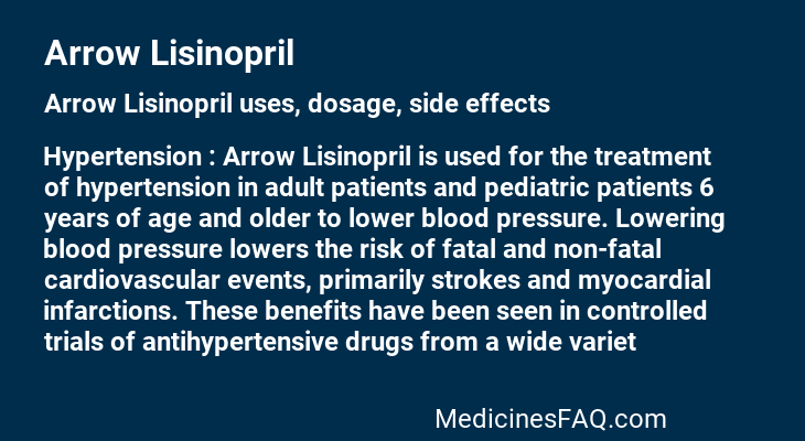 Arrow Lisinopril