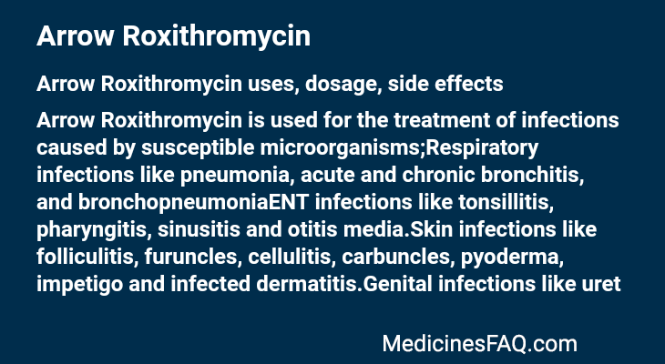 Arrow Roxithromycin