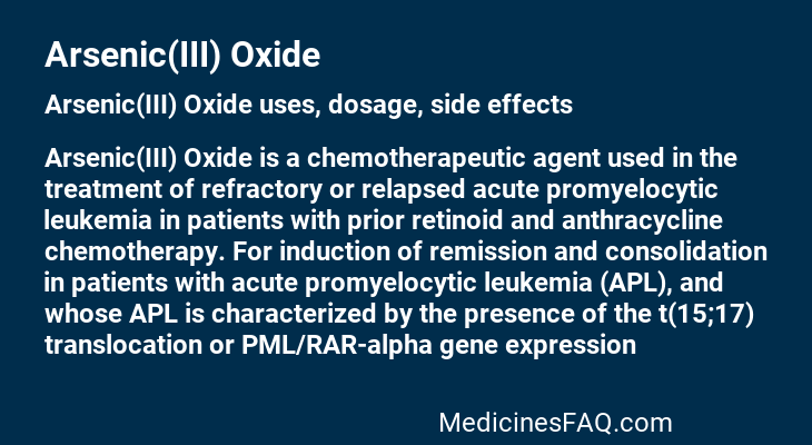 Arsenic(III) Oxide