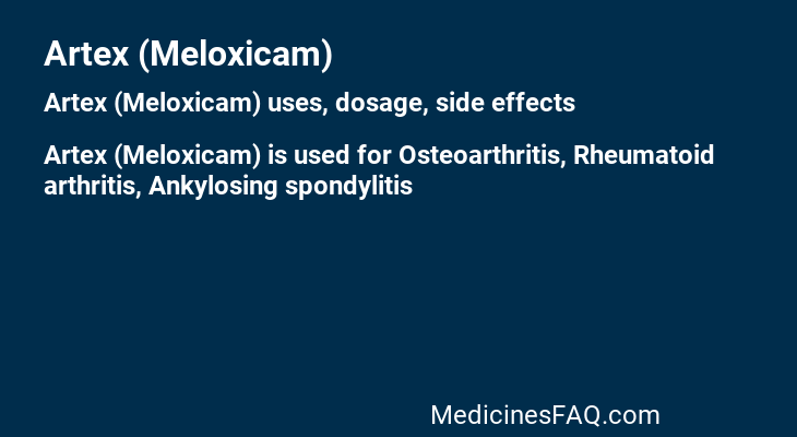 Artex (Meloxicam)