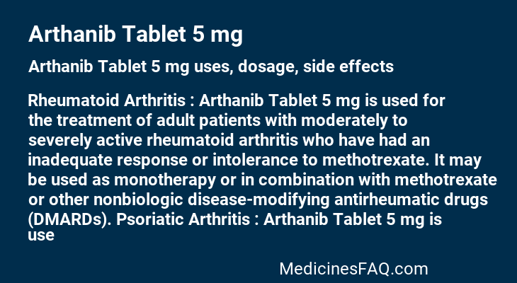 Arthanib Tablet 5 mg