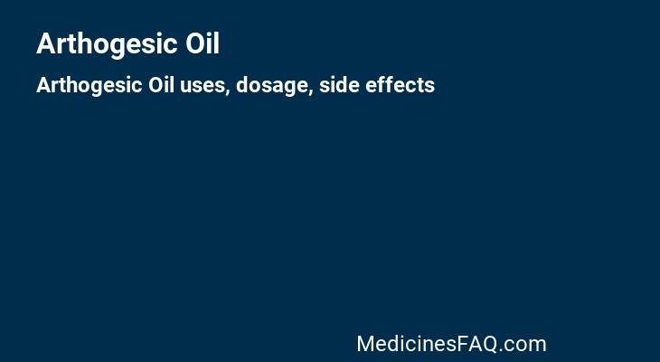 Arthogesic Oil