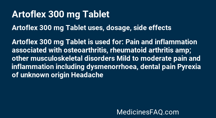 Artoflex 300 mg Tablet