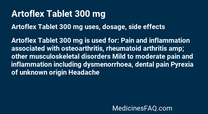 Artoflex Tablet 300 mg