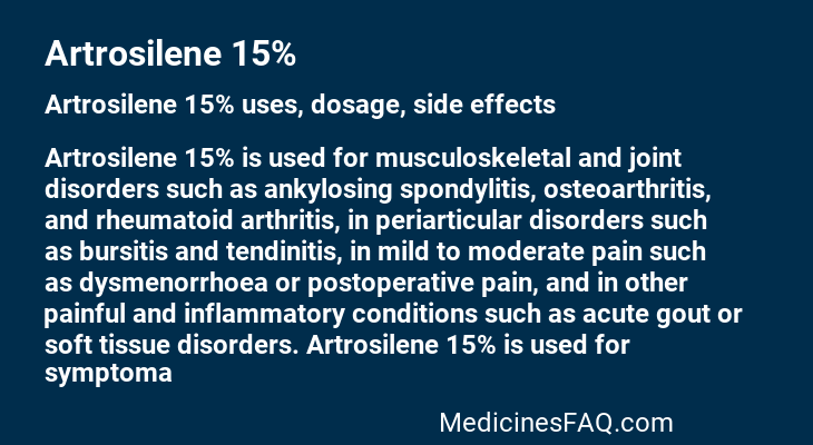 Artrosilene 15%