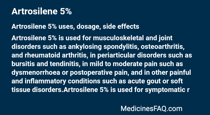 Artrosilene 5%