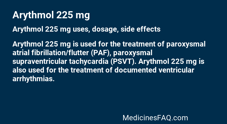 Arythmol 225 mg