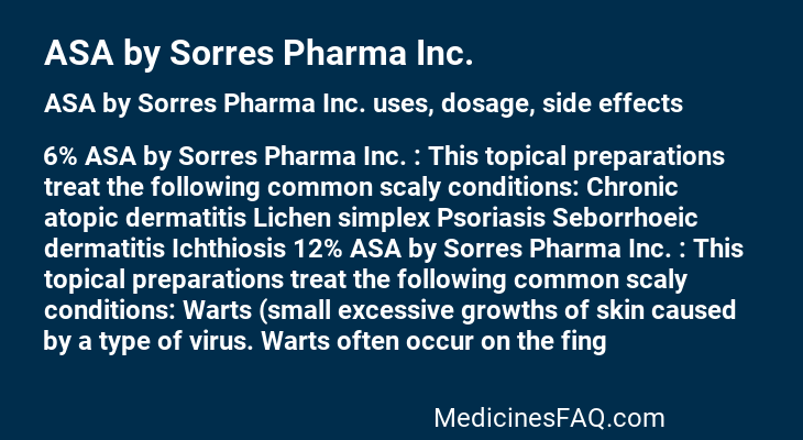 ASA by Sorres Pharma Inc.