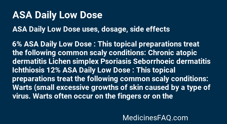 ASA Daily Low Dose