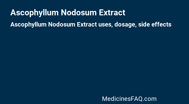 Ascophyllum Nodosum Extract