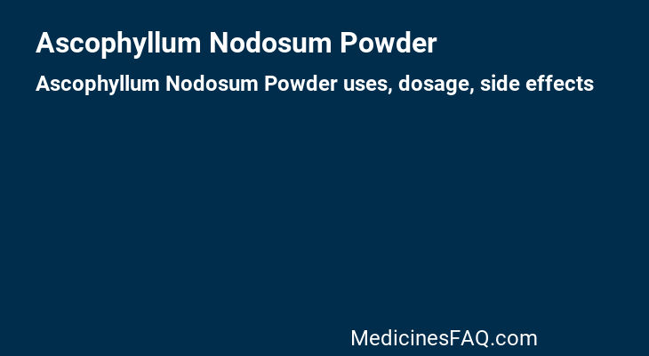Ascophyllum Nodosum Powder