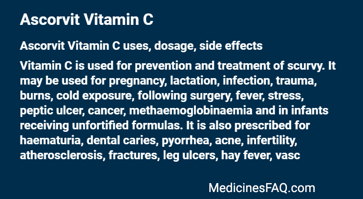 Ascorvit Vitamin C