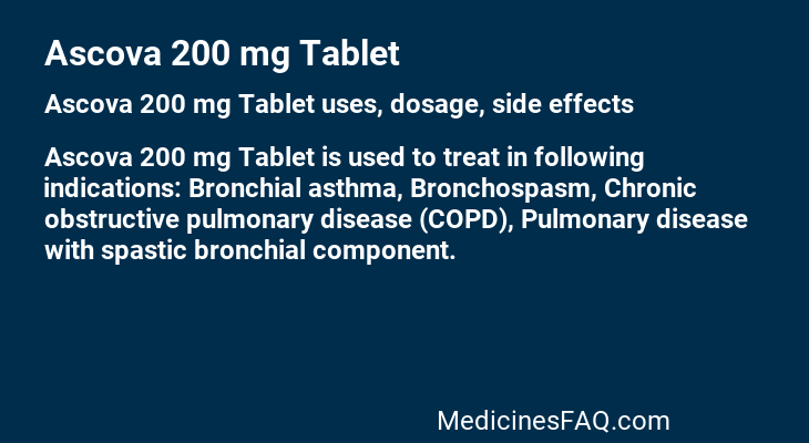 Ascova 200 mg Tablet