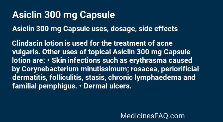 Asiclin 300 mg Capsule