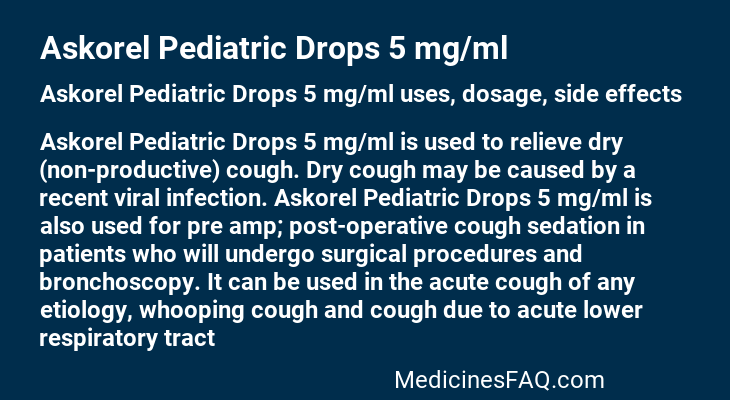 Askorel Pediatric Drops 5 mg/ml