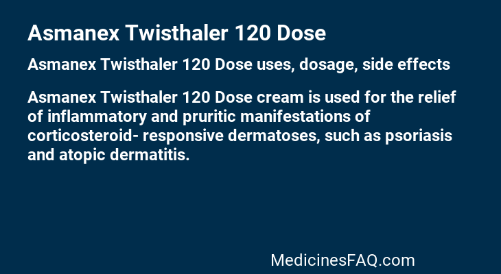 Asmanex Twisthaler 120 Dose