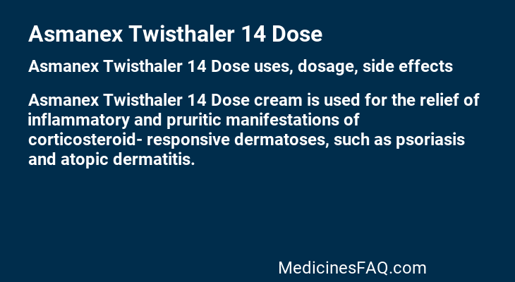 Asmanex Twisthaler 14 Dose