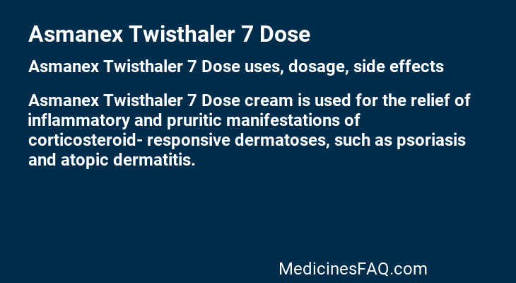 Asmanex Twisthaler 7 Dose