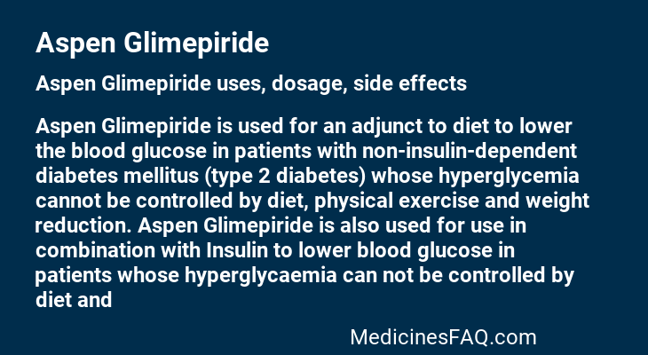 Aspen Glimepiride