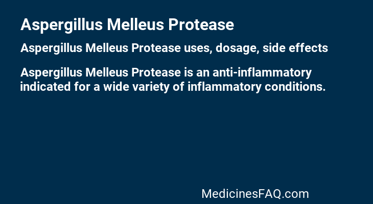 Aspergillus Melleus Protease