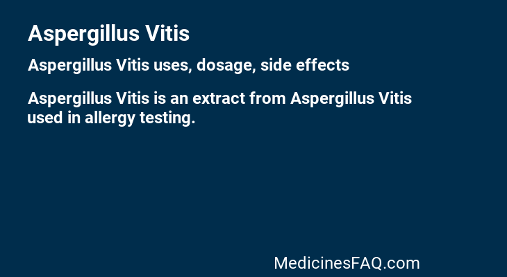 Aspergillus Vitis
