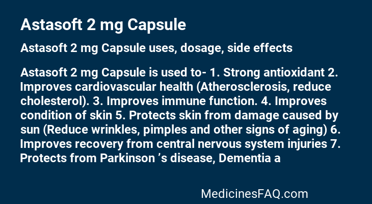 Astasoft 2 mg Capsule