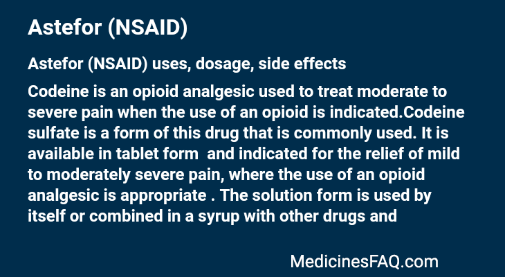 Astefor (NSAID)
