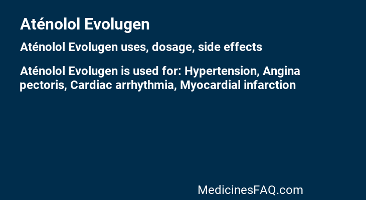 Aténolol Evolugen