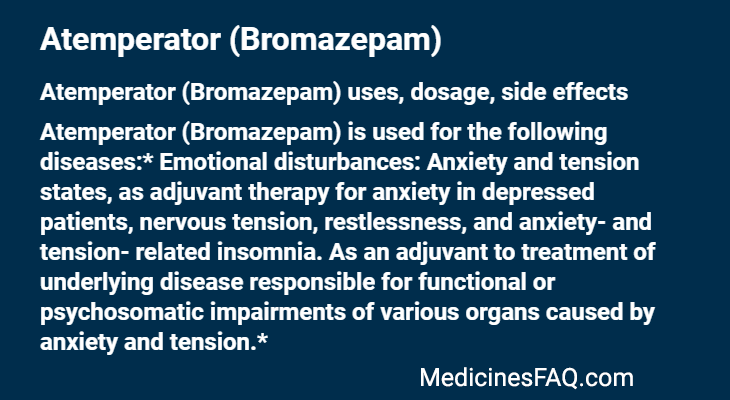 Atemperator (Bromazepam)