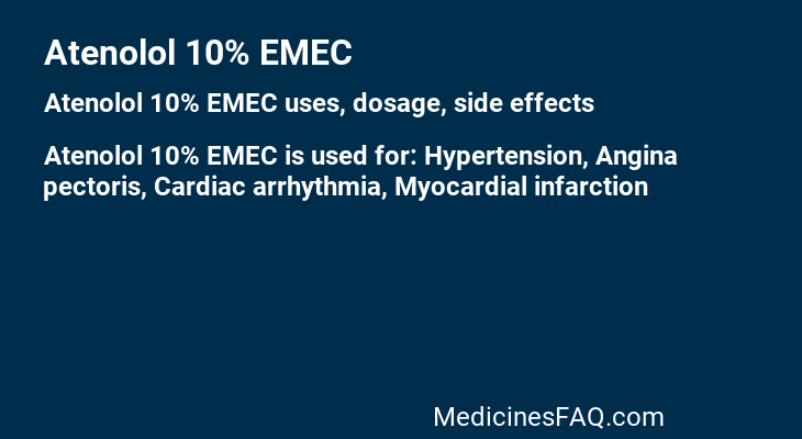 Atenolol 10% EMEC