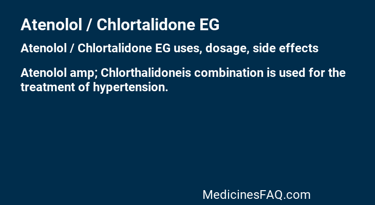 Atenolol / Chlortalidone EG