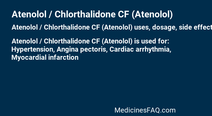 Atenolol / Chlorthalidone CF (Atenolol)