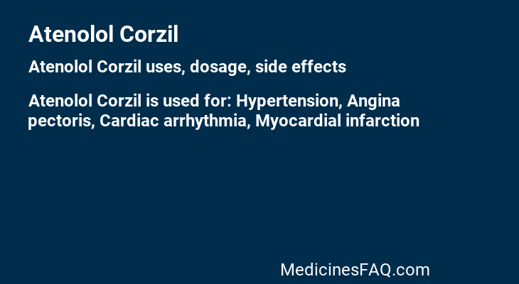 Atenolol Corzil