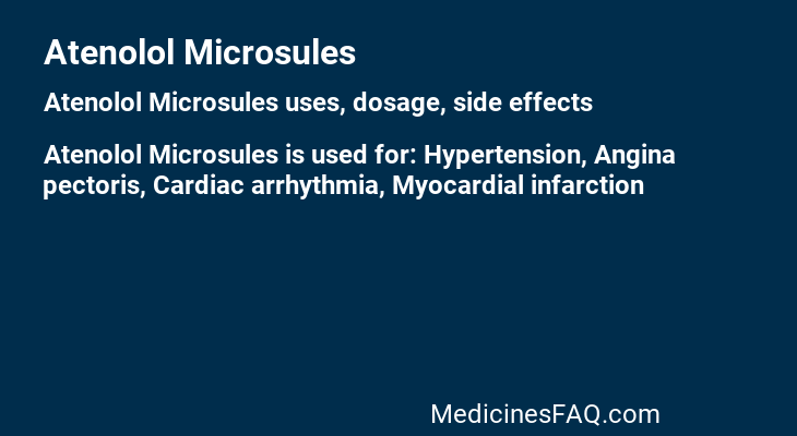 Atenolol Microsules