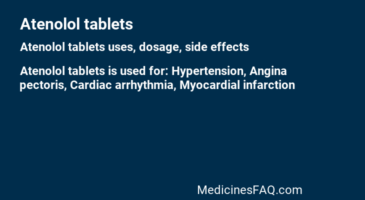 Atenolol tablets