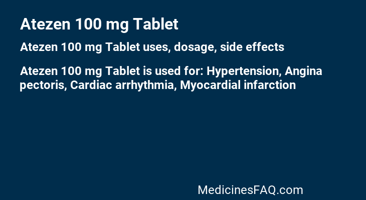 Atezen 100 mg Tablet