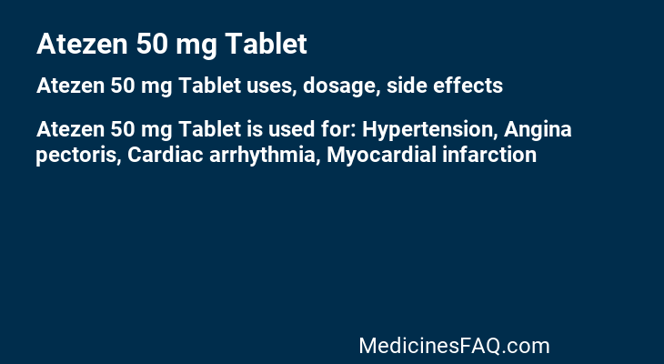 Atezen 50 mg Tablet