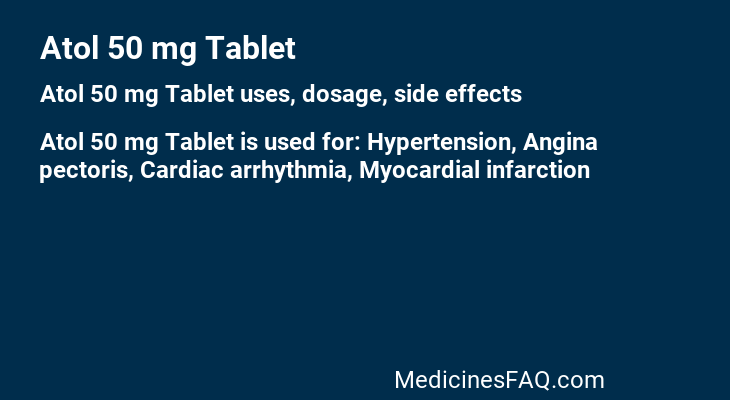 Atol 50 mg Tablet