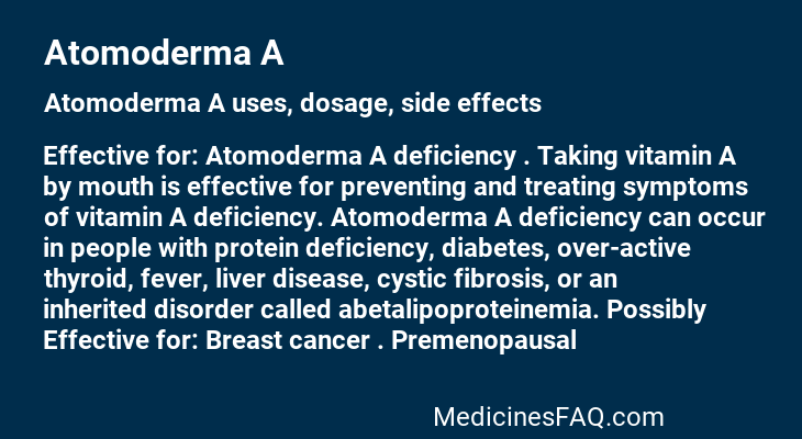 Atomoderma A