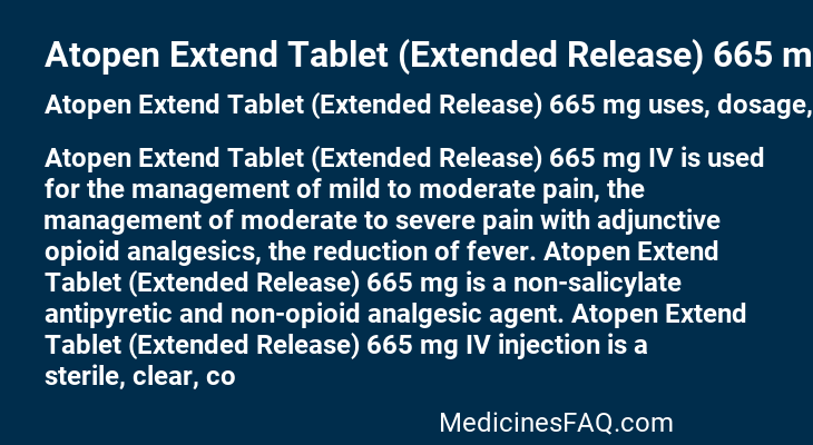 Atopen Extend Tablet (Extended Release) 665 mg