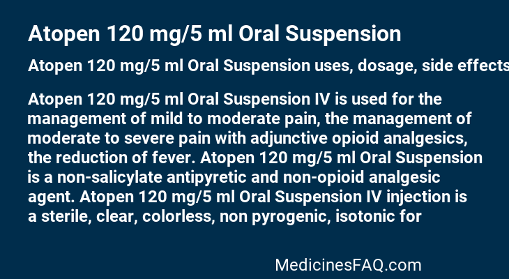 Atopen 120 mg/5 ml Oral Suspension