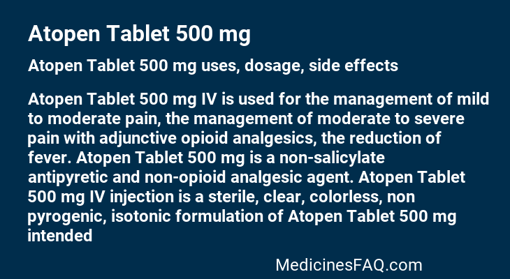 Atopen Tablet 500 mg