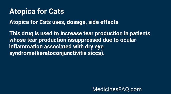 Atopica for Cats