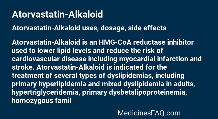 Atorvastatin-Alkaloid