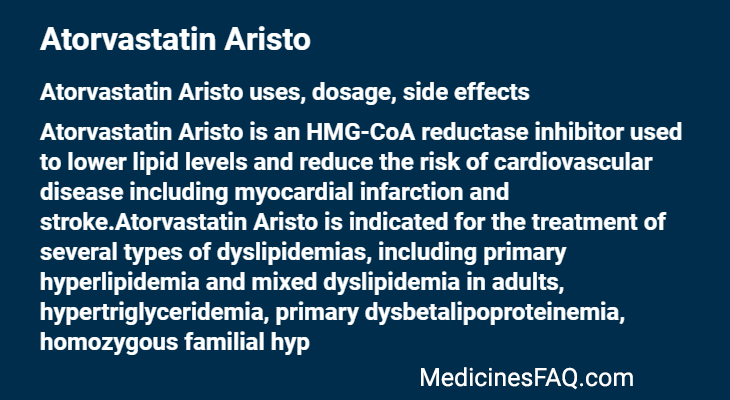 Atorvastatin Aristo